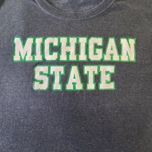 Vintage Michigan State T Shirt Mens Large Heavy Hd Cotton Game Day Spartans Fan